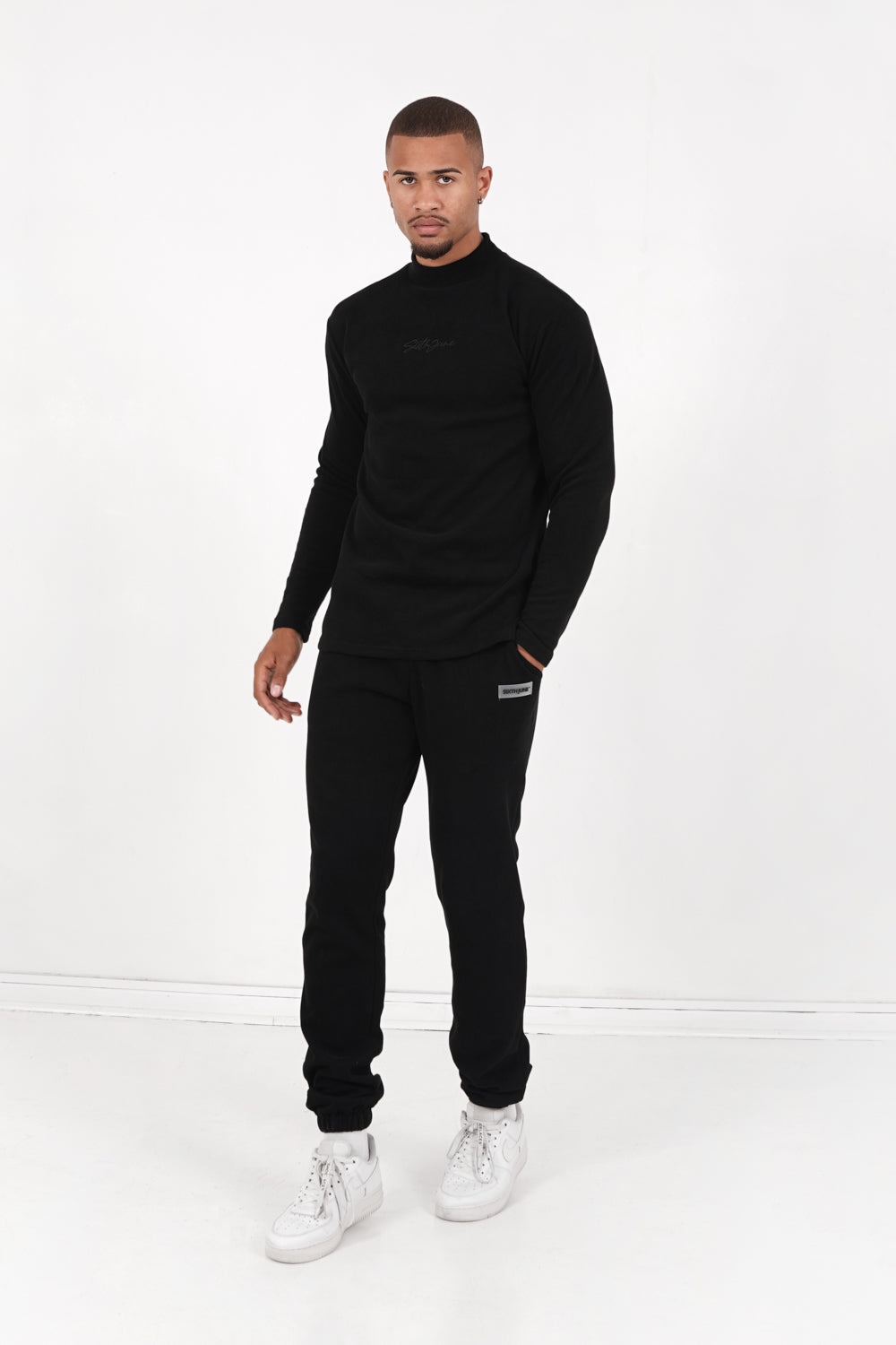 Sixth June - Pull maille logo signature Noir