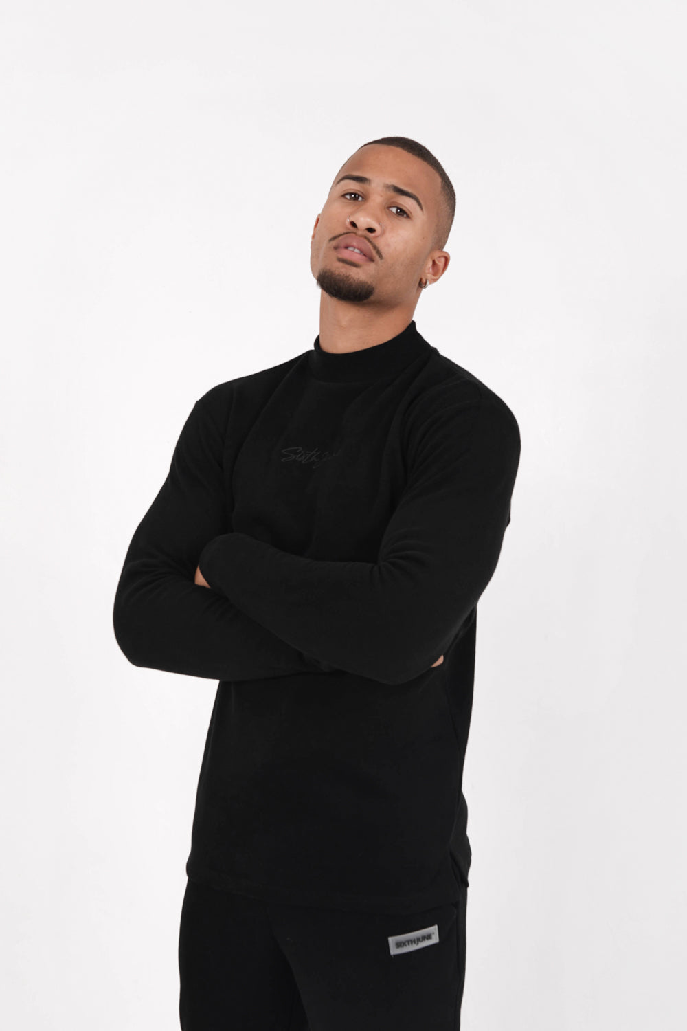 Sixth June - Pull maille logo signature Noir