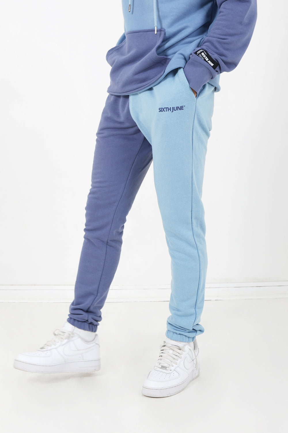 Sixth June - Jogging bicolore logo Bleu