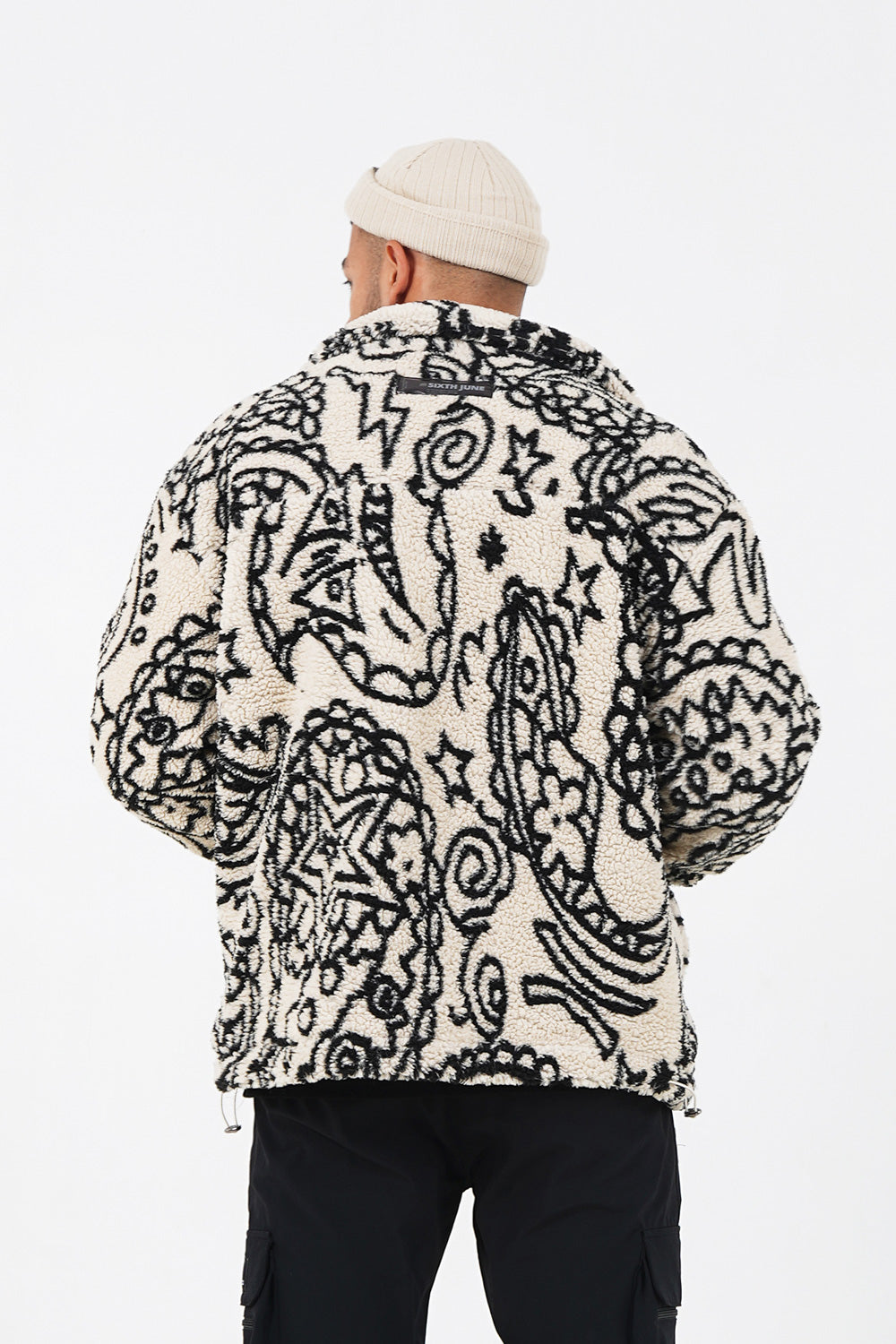 Sixth June - Veste bandana polaire Beige