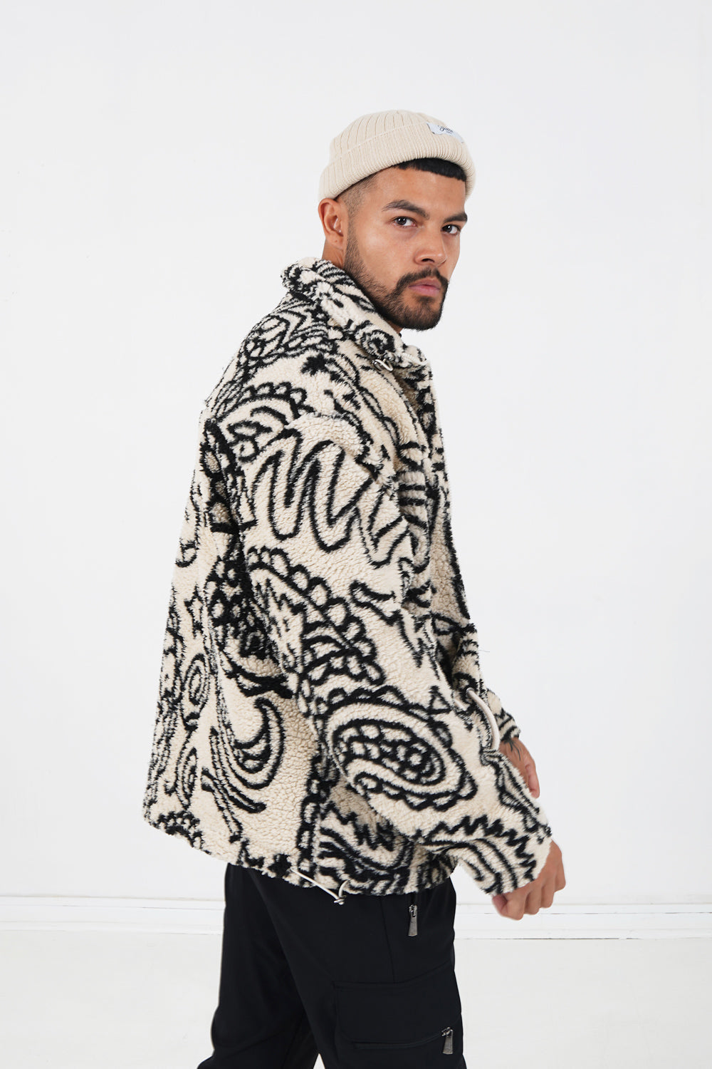 Sixth June - Veste bandana polaire Beige