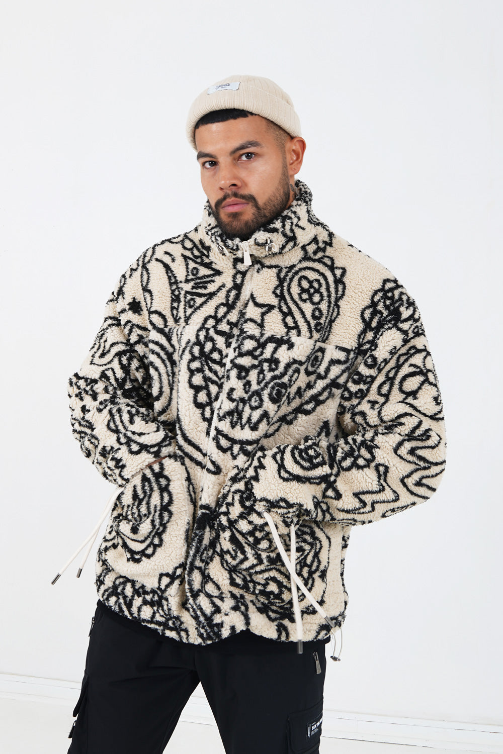 Sixth June - Veste bandana polaire Beige