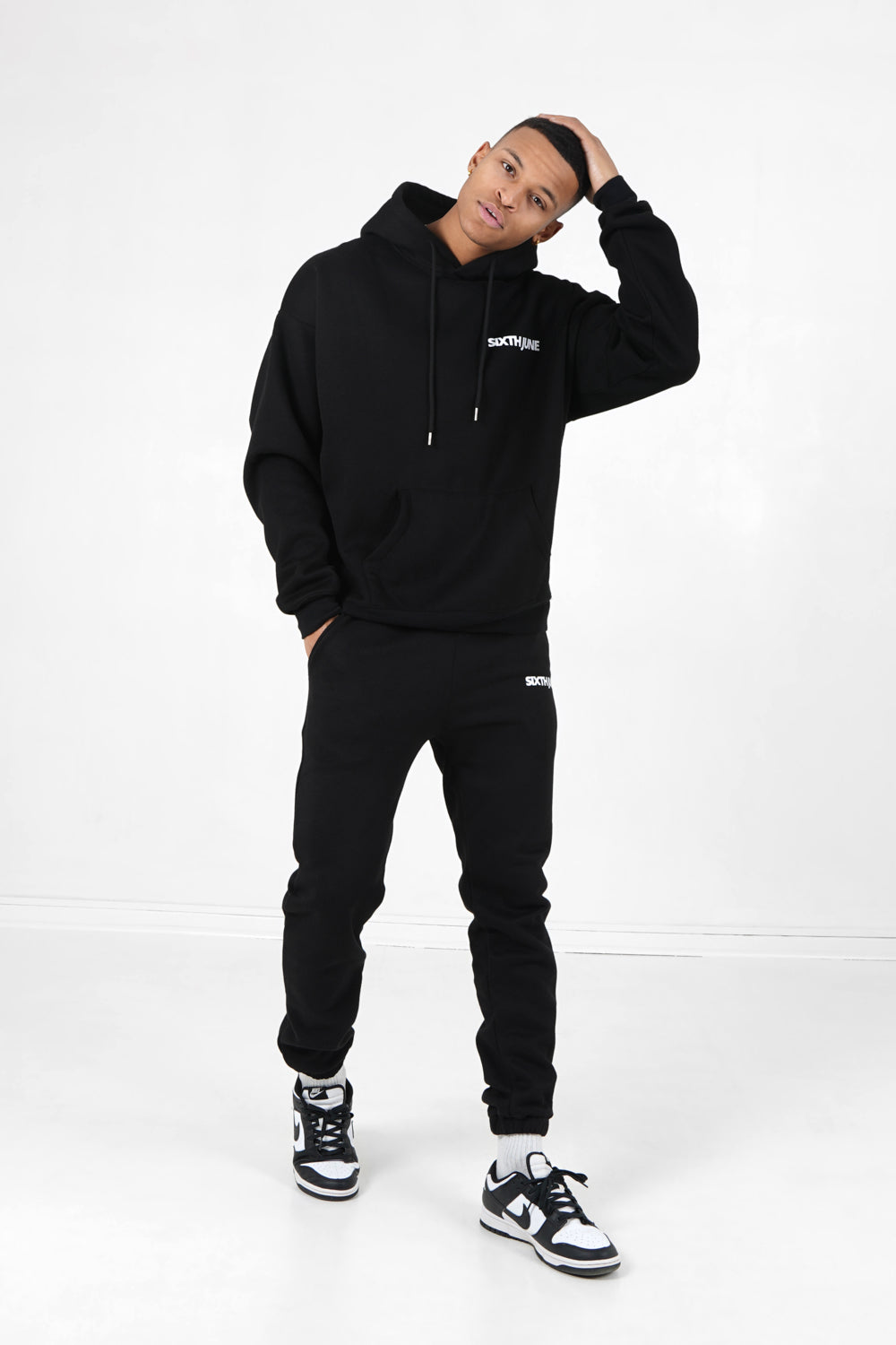 Sixth June - Jogging molletonné logo Noir