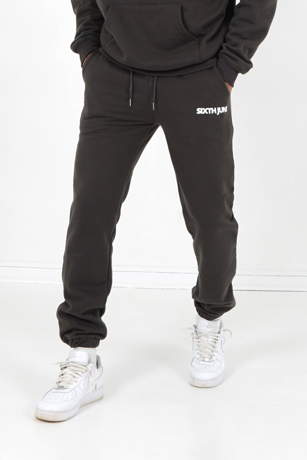 Sixth June - Jogging molletonné logo Gris foncé