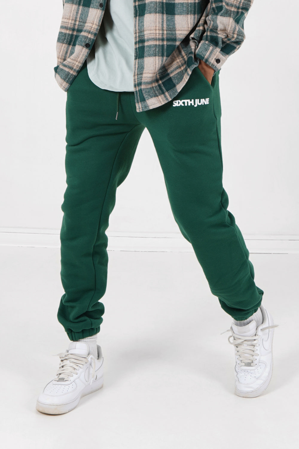 Sixth June - Jogging molletonné logo Vert foncé