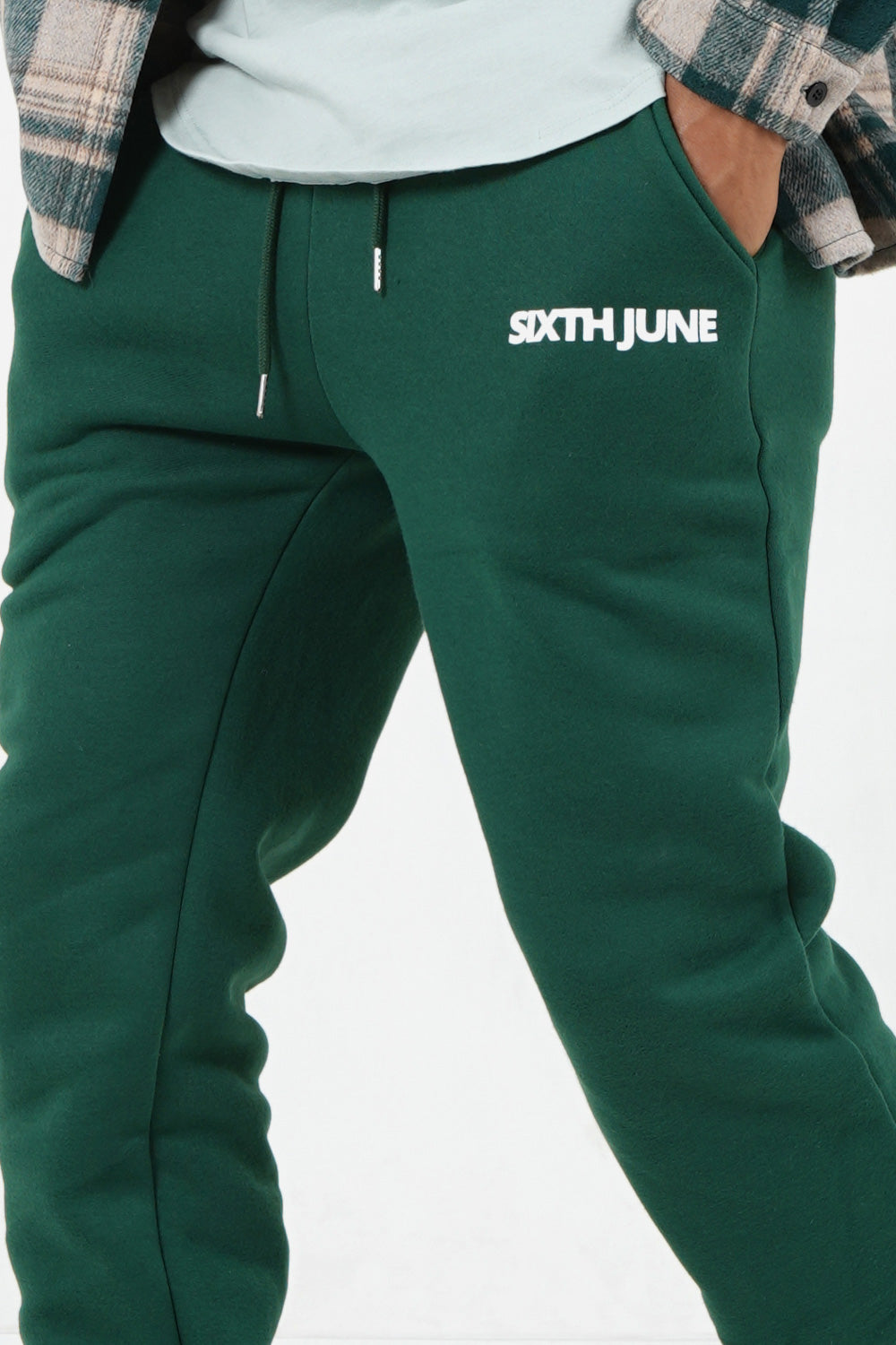 Sixth June - Jogging molletonné logo Vert foncé