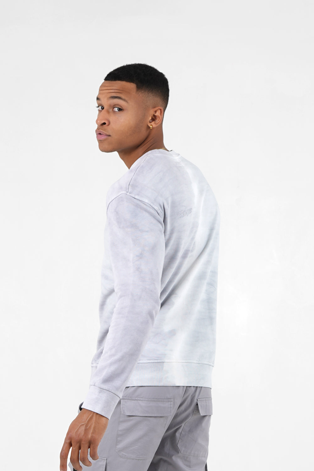 Sixth June - Sweatshirt bicolore délavé logo Gris clair