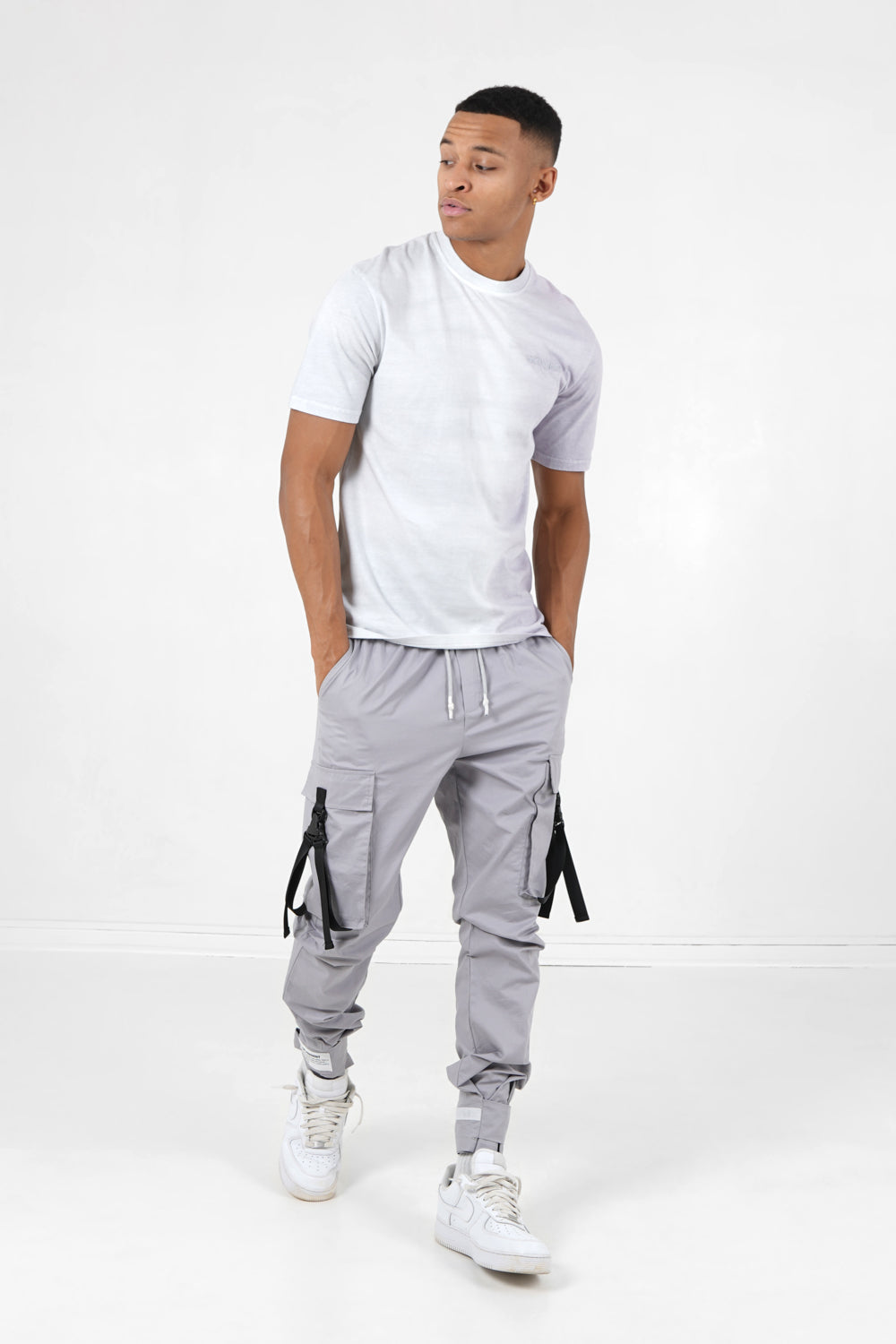 Sixth June - T-shirt bicolore délavé logo Gris