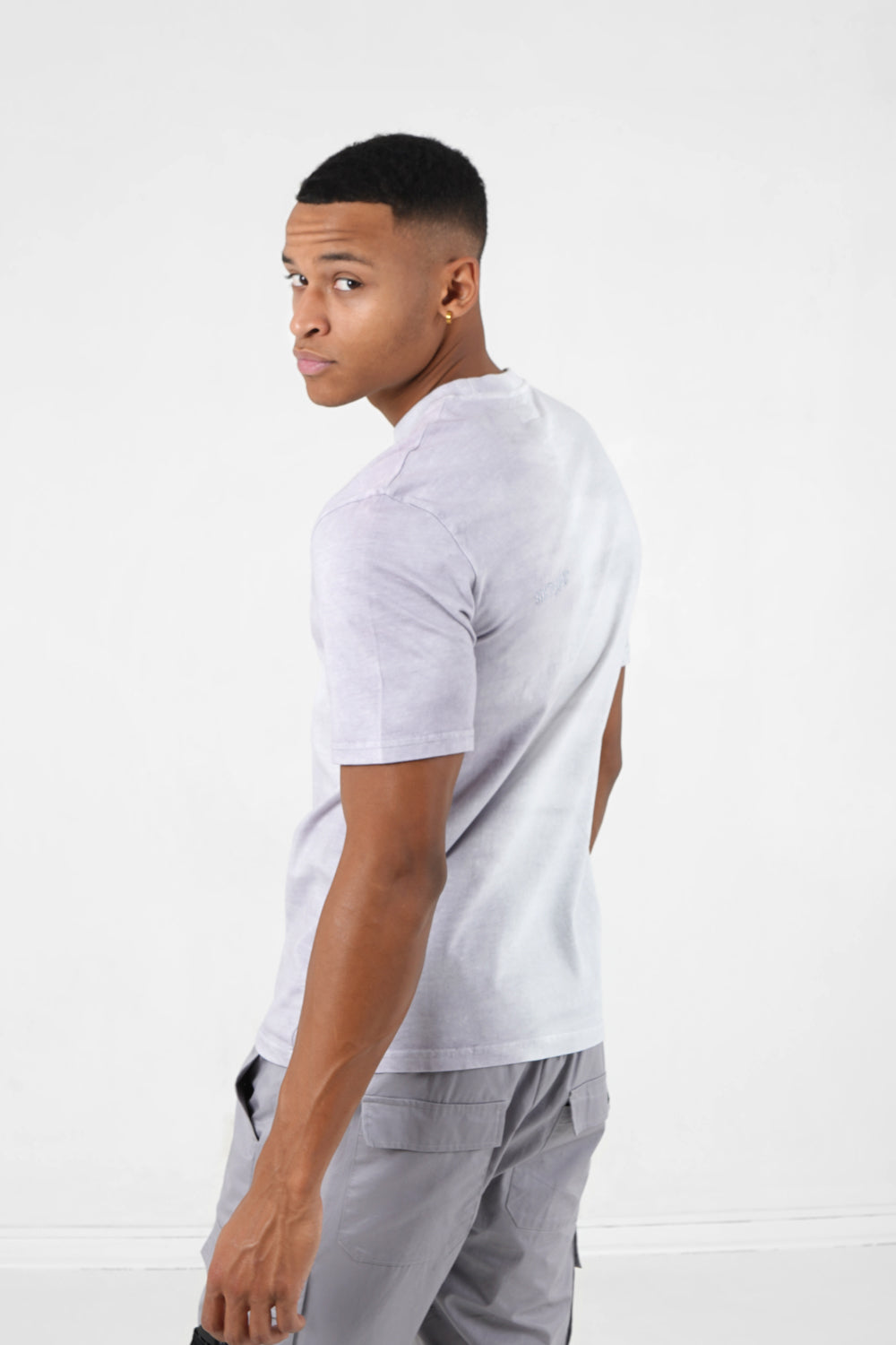 Sixth June - T-shirt bicolore délavé logo Gris