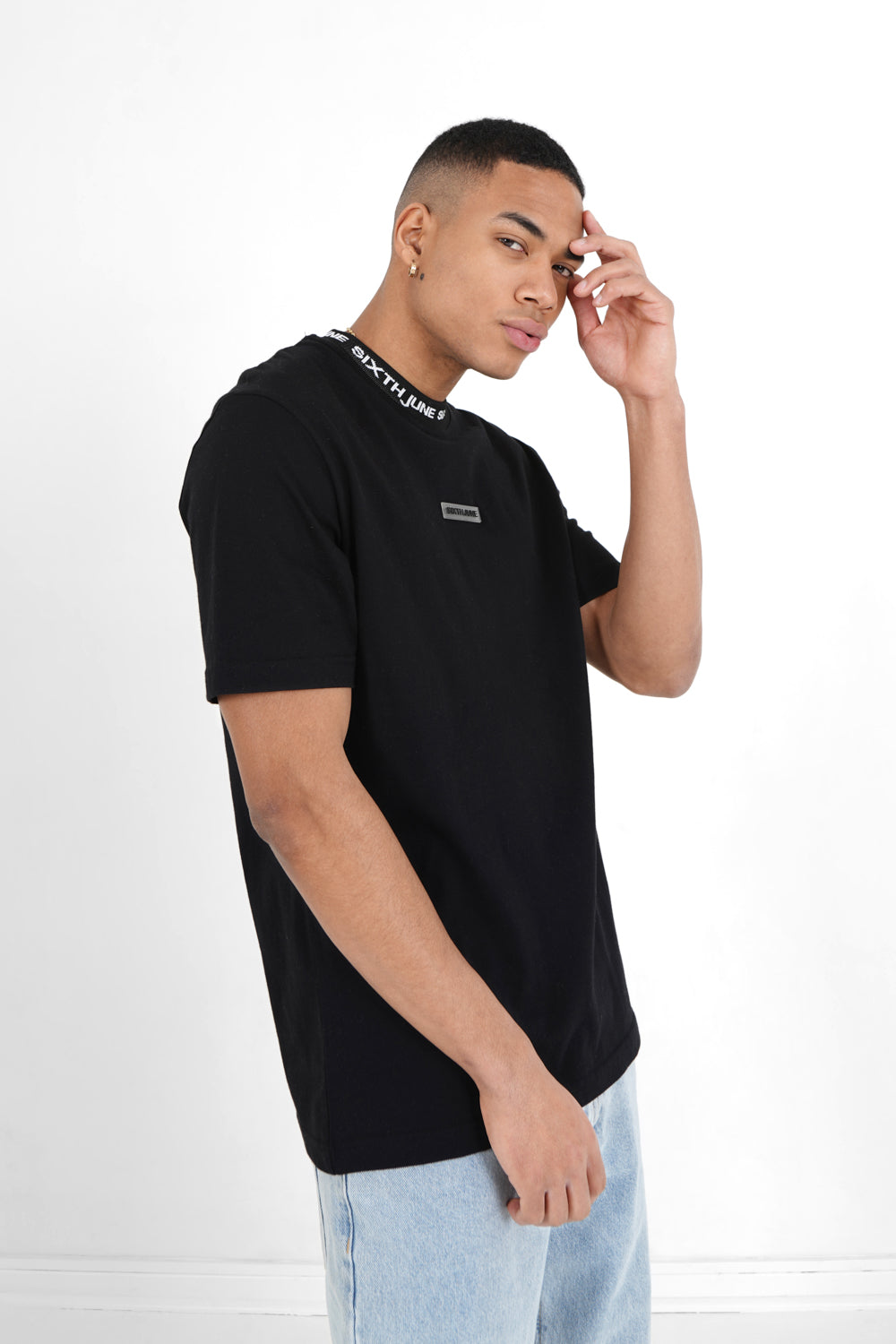 Sixth June - T-shirt col signature Noir