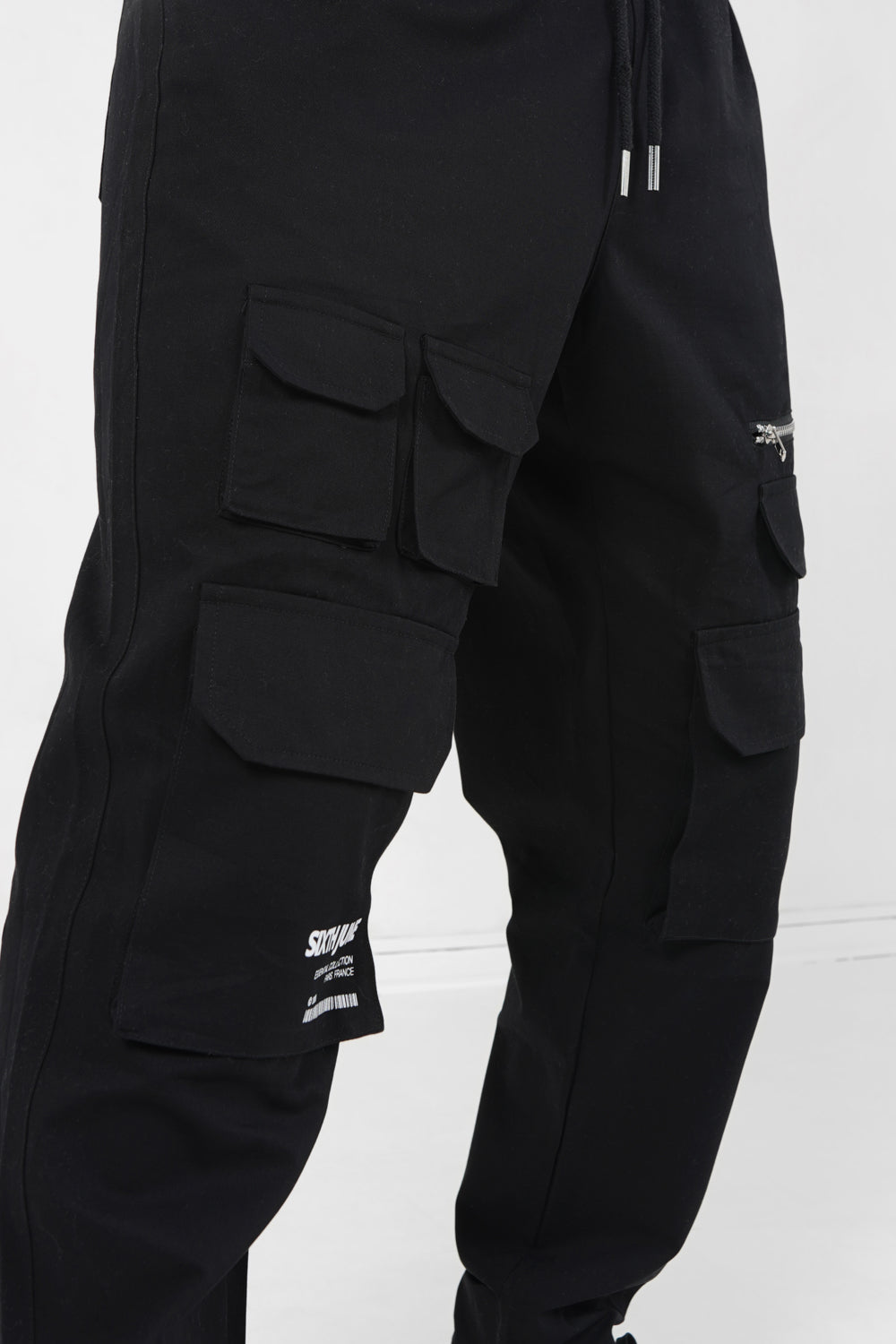 Sixth June - Pantalon poches cargo code barres Noir