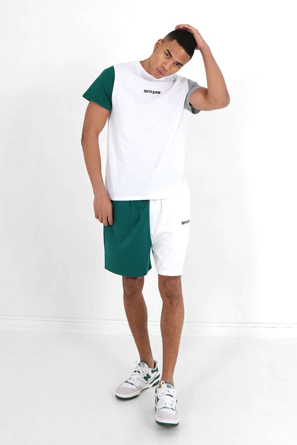 Sixth June - T-shirt tricolore imprimé Blanc