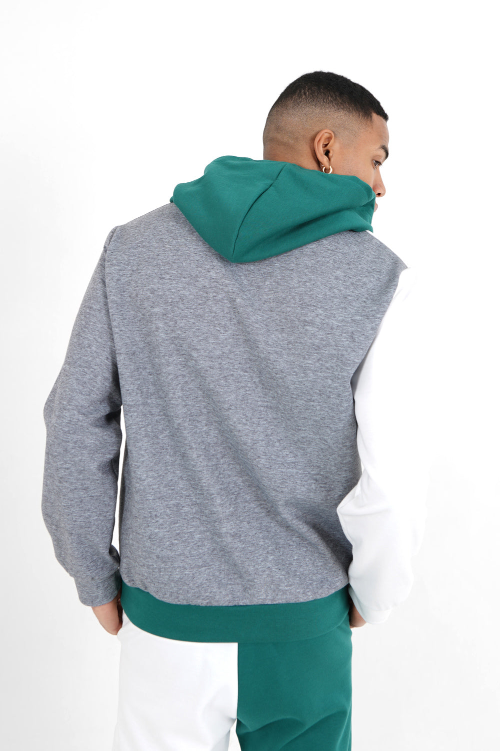 Sixth June - Sweatshirt capuche tricolore Vert