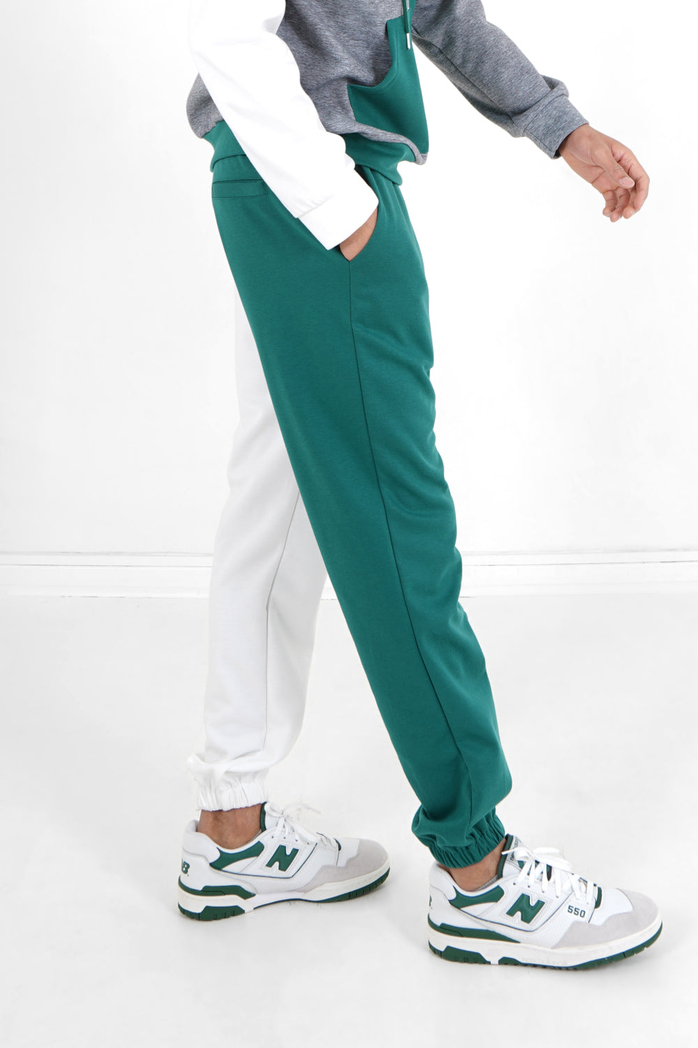 Sixth June - Jogging bicolore logo Vert