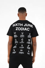 Sixth June - T-shirt manches courtes signes zodiaque Noir