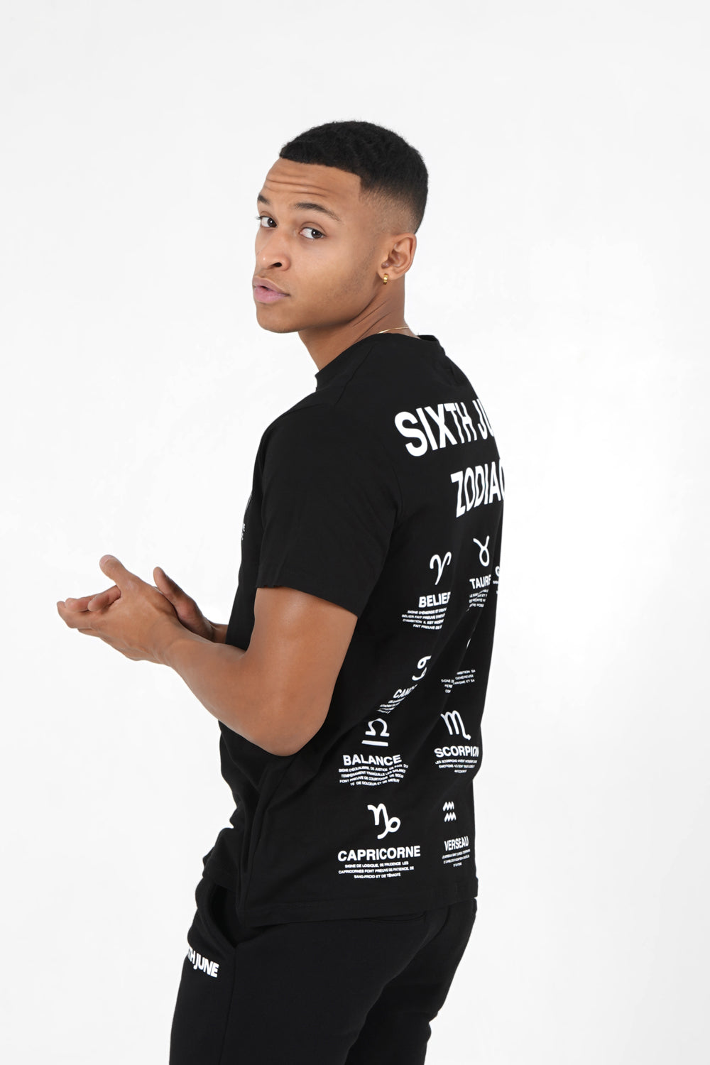 Sixth June - T-shirt manches courtes signes zodiaque Noir