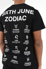 Sixth June - T-shirt manches courtes signes zodiaque Noir