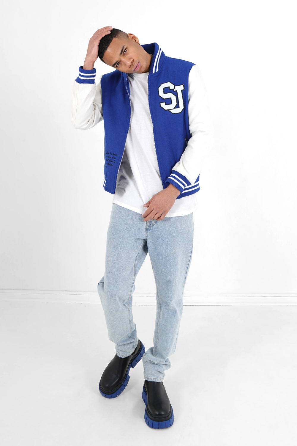 Sixth June - Veste teddy bicolore Bleu