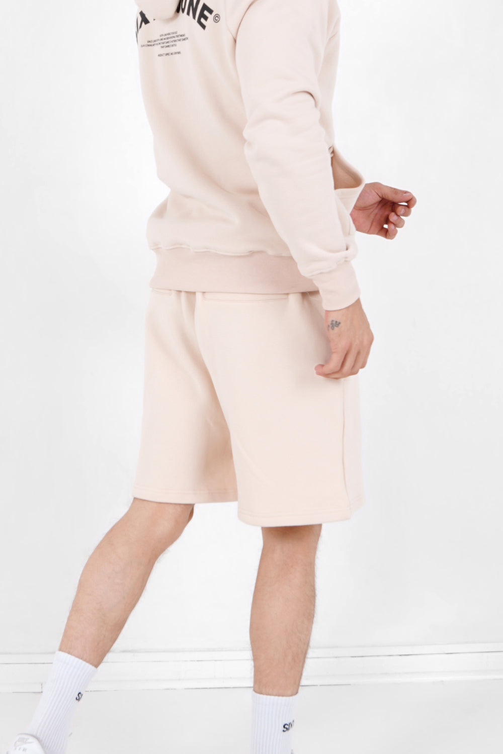 Sixth June - Short logo incurvé Beige