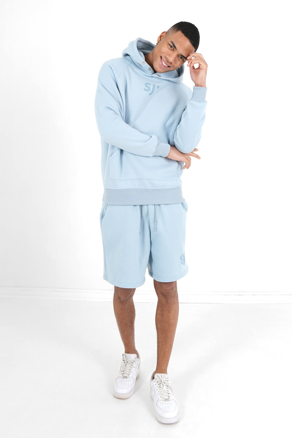 Sixth June - Sweatshirt capuche logo imprimé Bleu