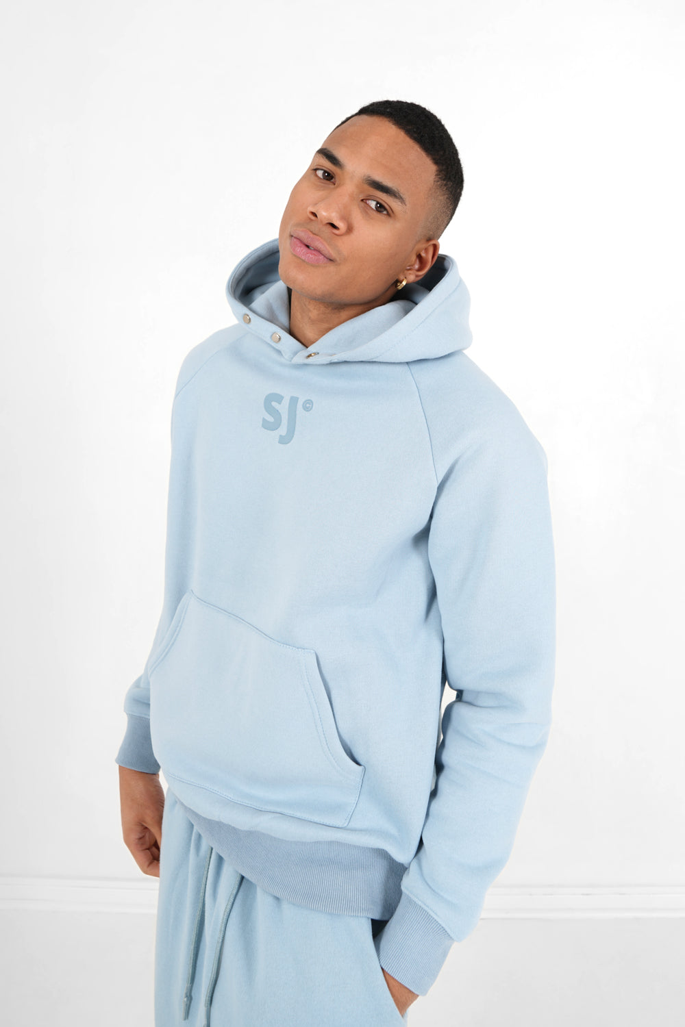 Sixth June - Sweatshirt capuche logo imprimé Bleu