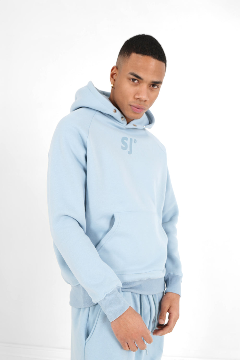 Sixth June - Sweatshirt capuche logo imprimé Bleu