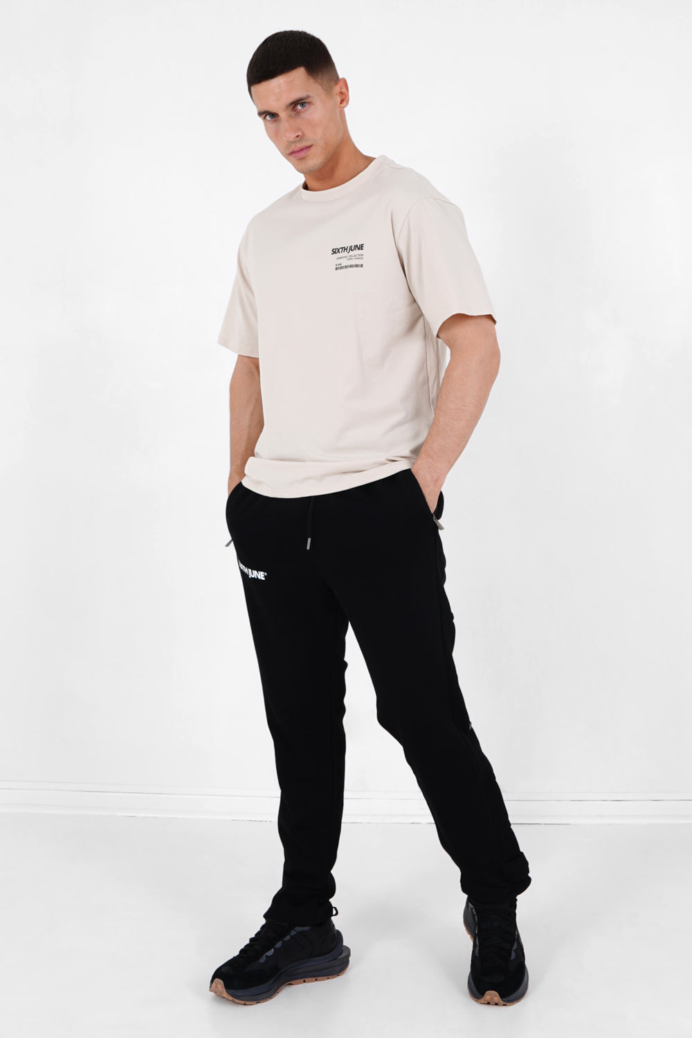 Sixth June - Pantalon jogging boutons Noir