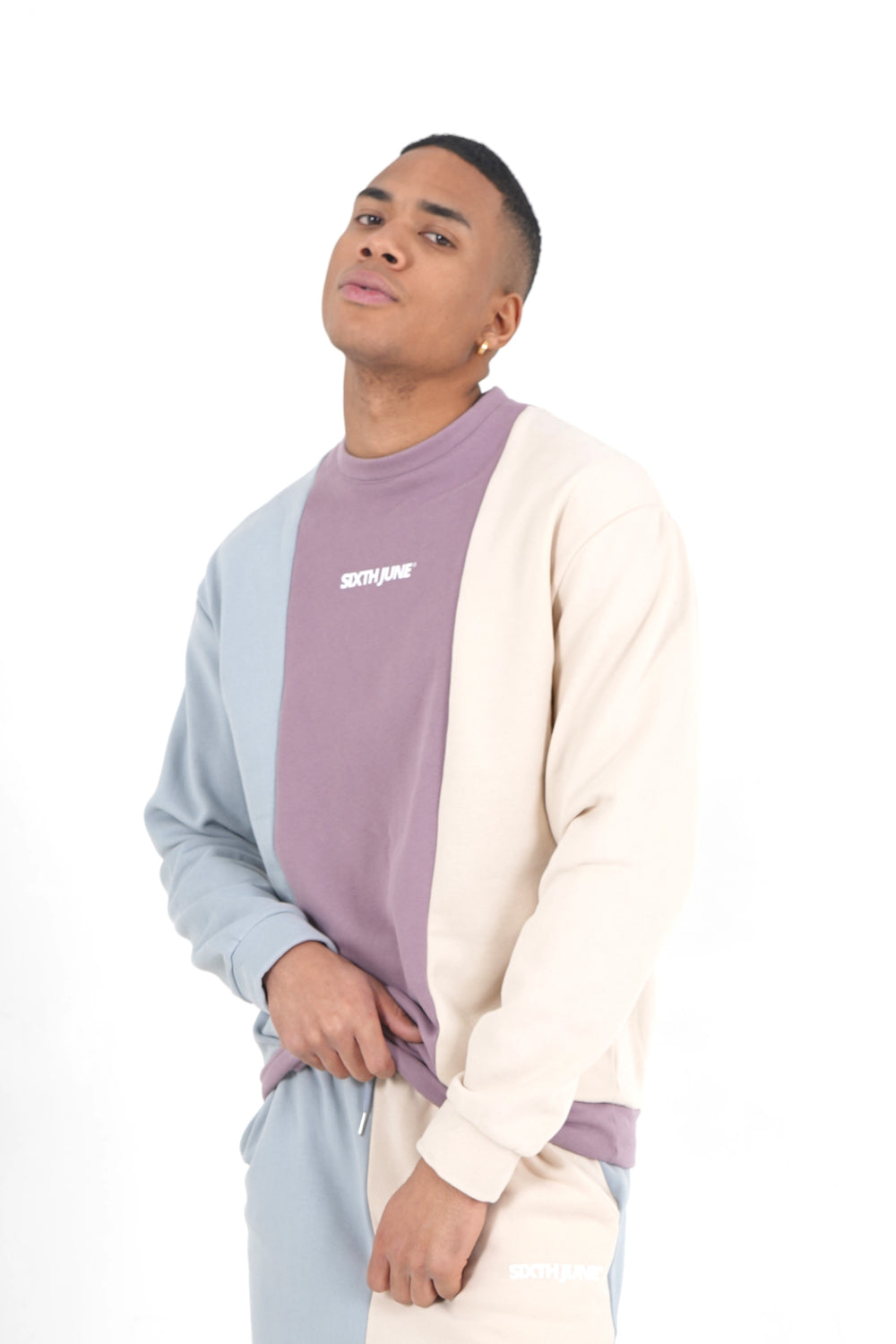 Sixth June - Sweatshirt tricolore logo Multicolore