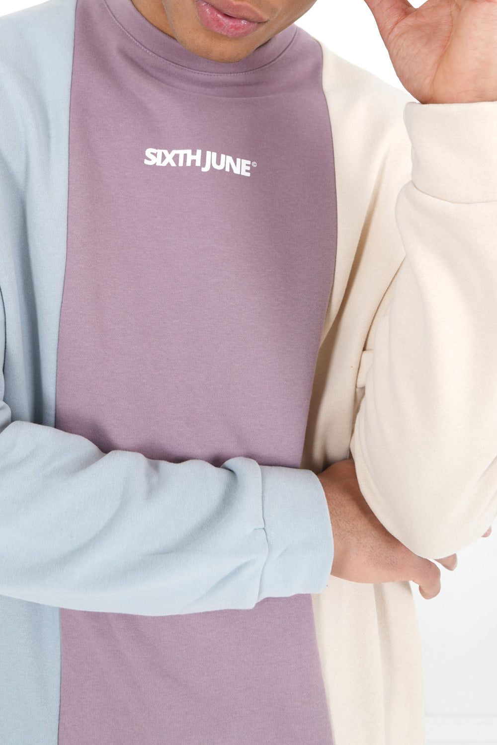 Sixth June - Sweatshirt tricolore logo Multicolore