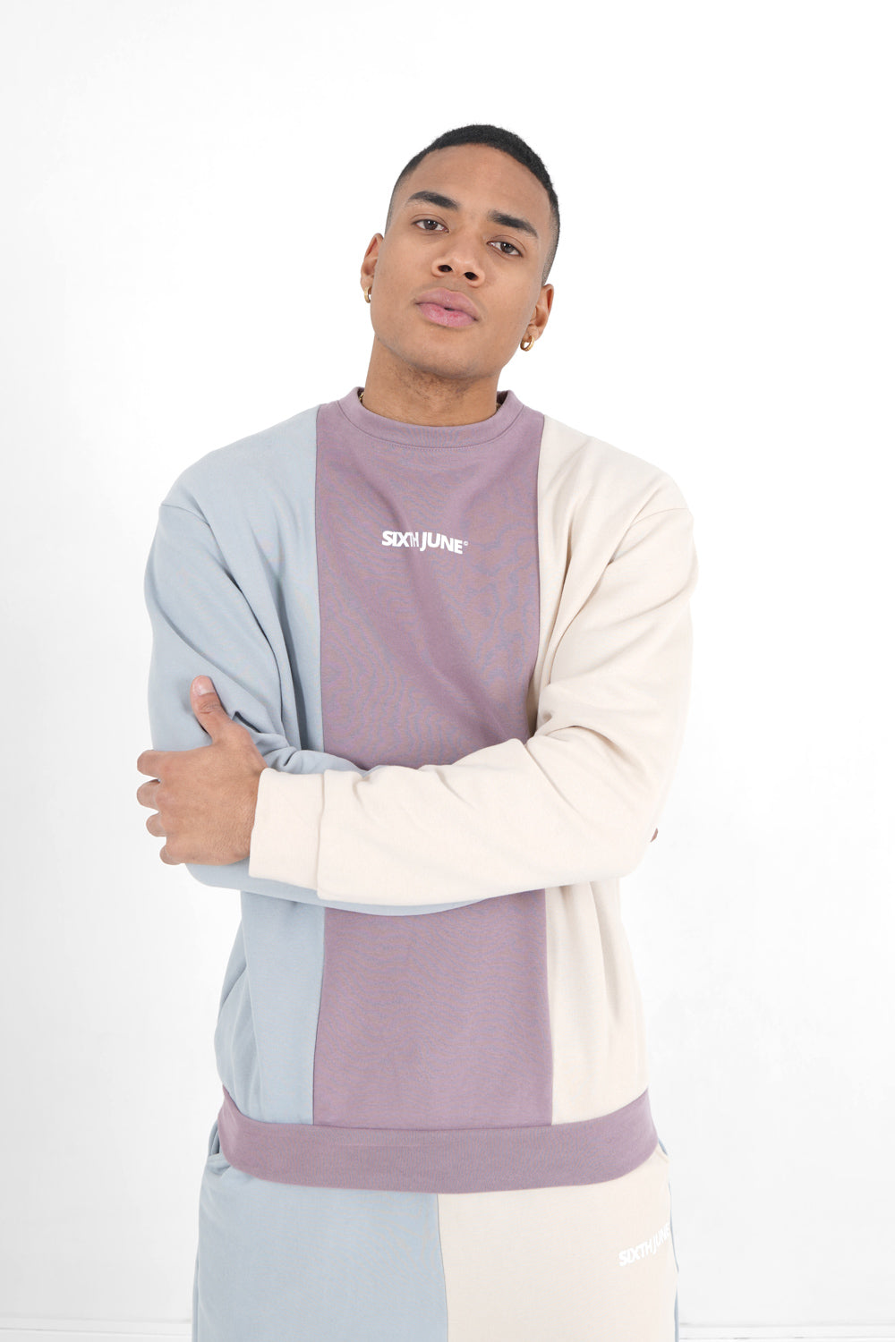 Sixth June - Sweatshirt tricolore logo Multicolore