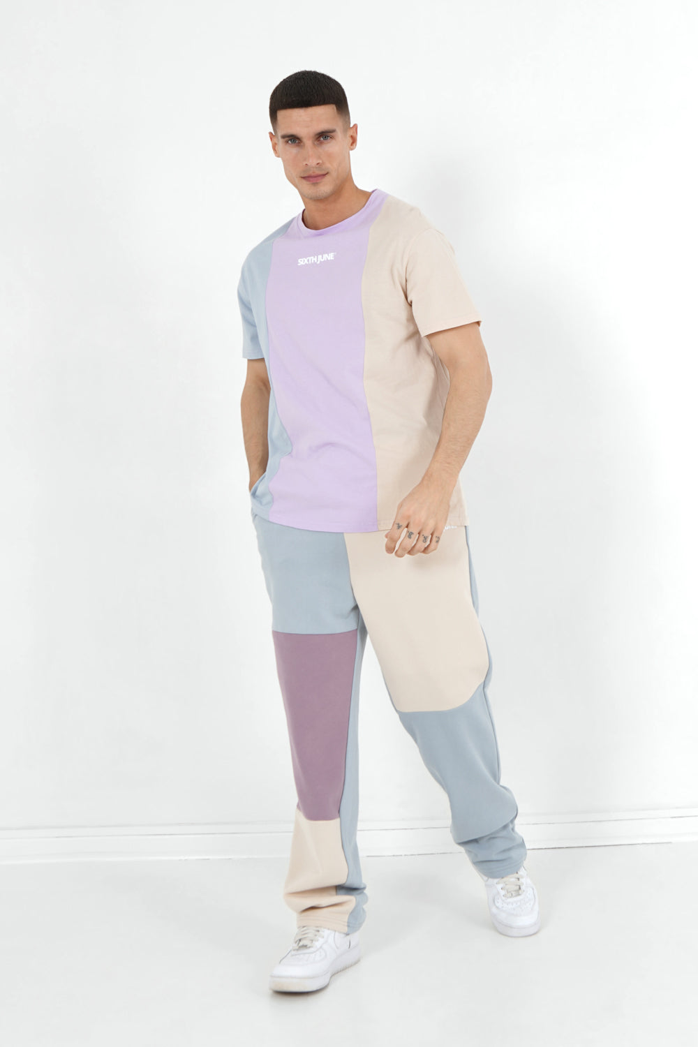 Sixth June - T-shirt tricolore logo Multicolore