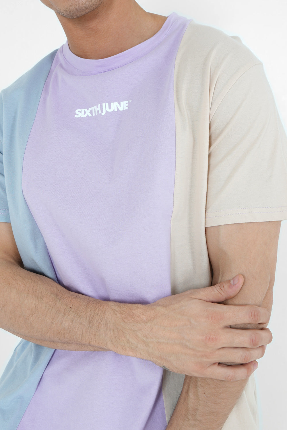 Sixth June - T-shirt tricolore logo Multicolore