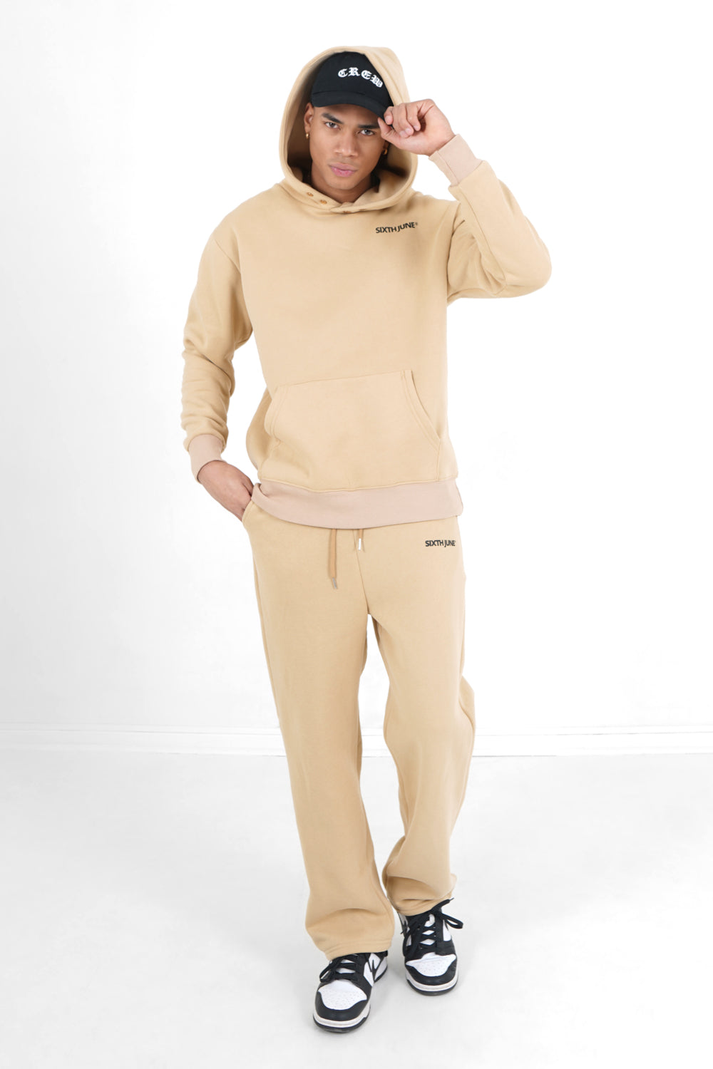 Sixth June - Jogging droit logo Beige
