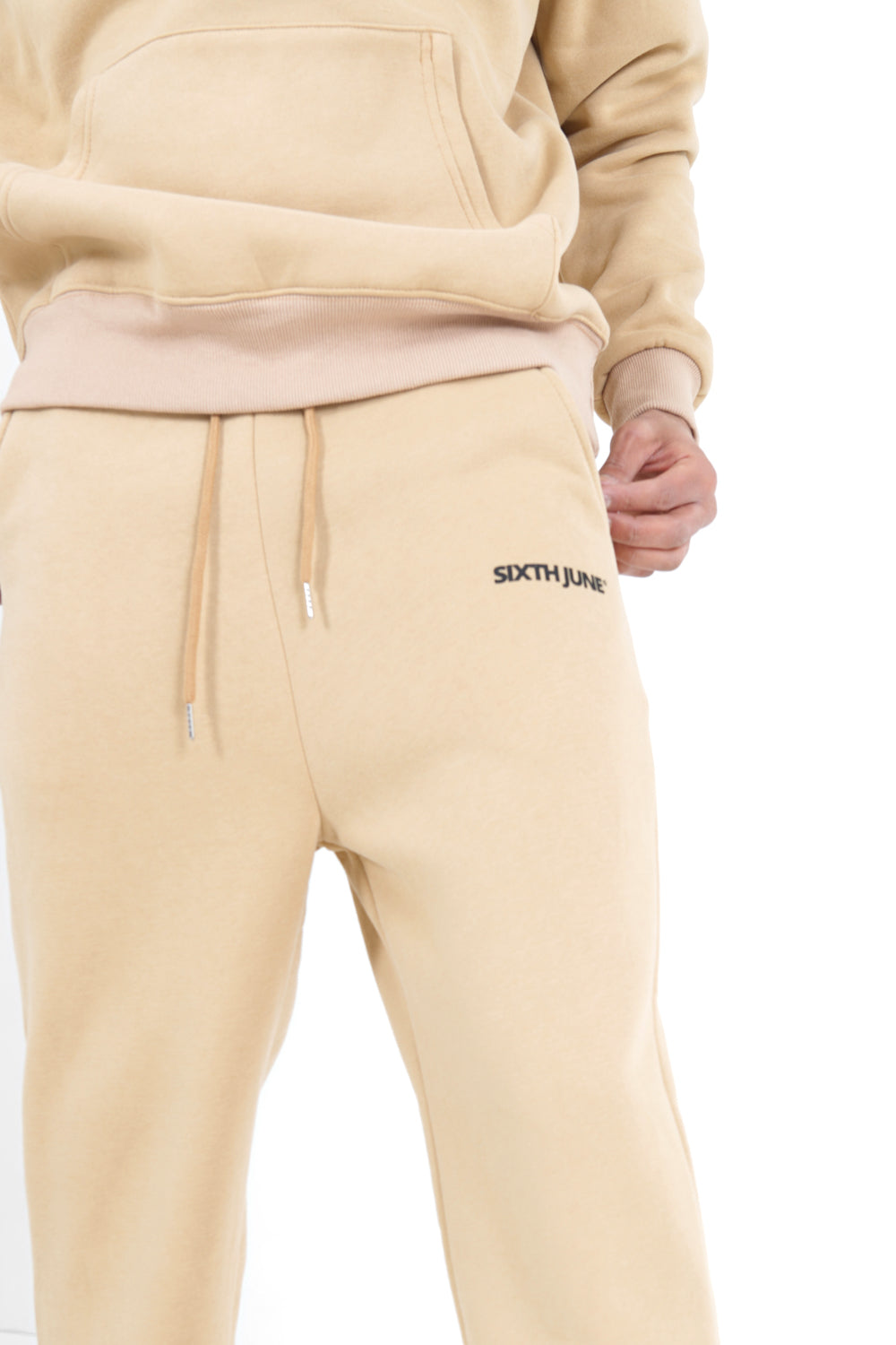 Sixth June - Jogging droit logo Beige