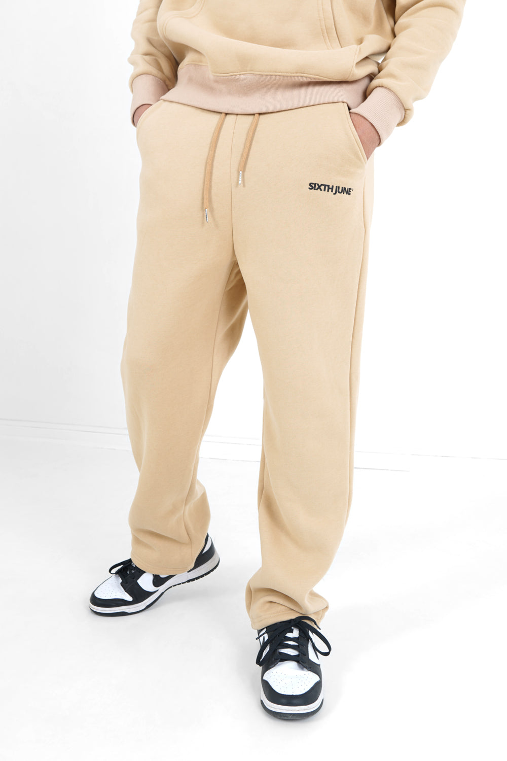 Sixth June - Jogging droit logo Beige