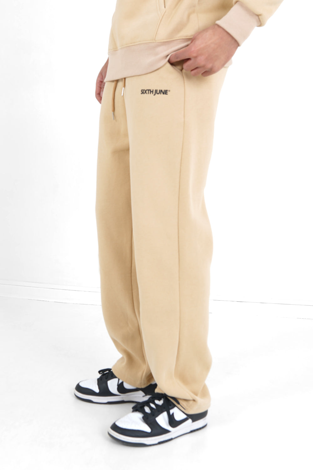 Sixth June - Jogging droit logo Beige