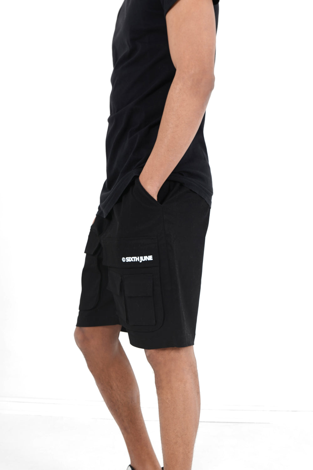 Sixth June - Short utilitaire logo Noir