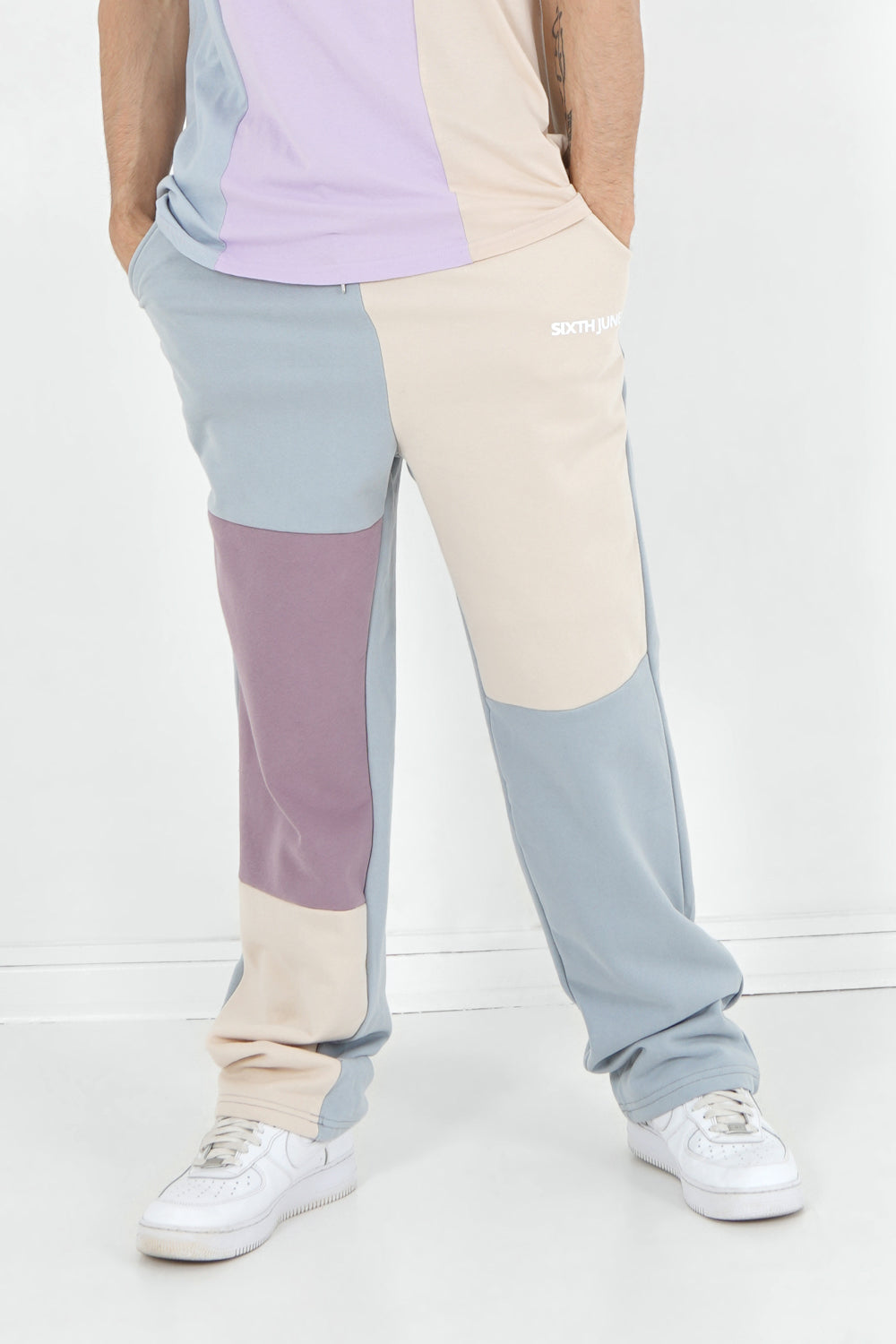 Sixth June - Jogging droit tricolore Multicolore