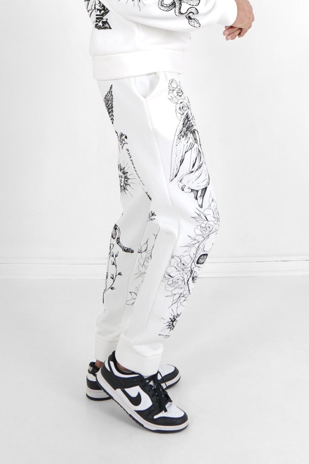 Sixth June - Jogging imprimés inspiration Tarot Blanc