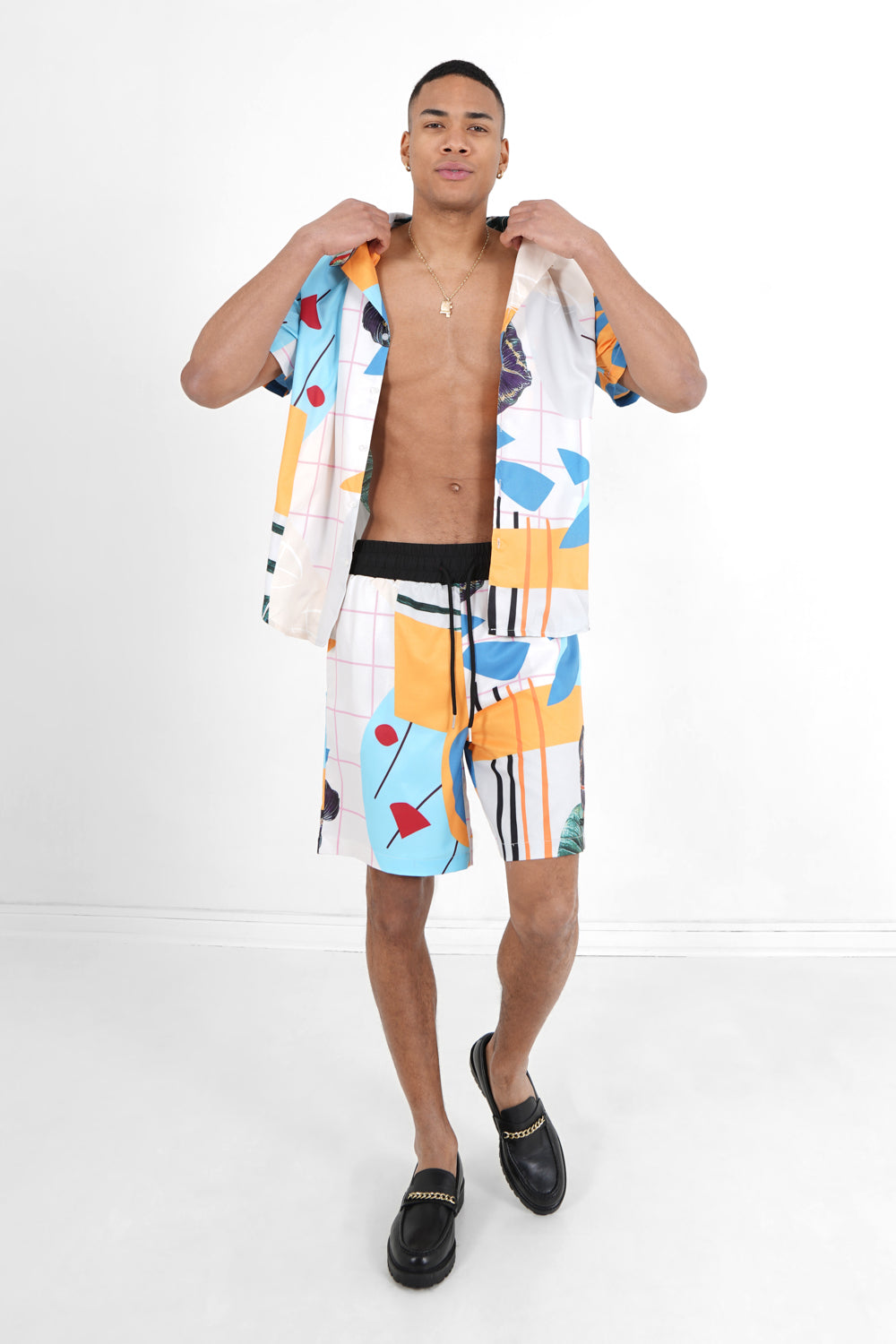 Sixth June - Chemise fluide tropical Blanc