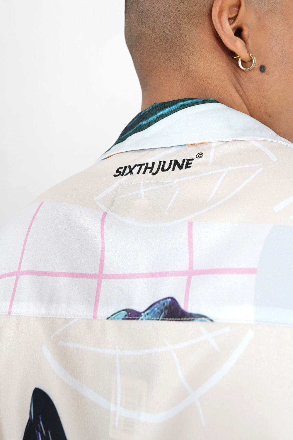 Sixth June - Chemise fluide tropical Blanc