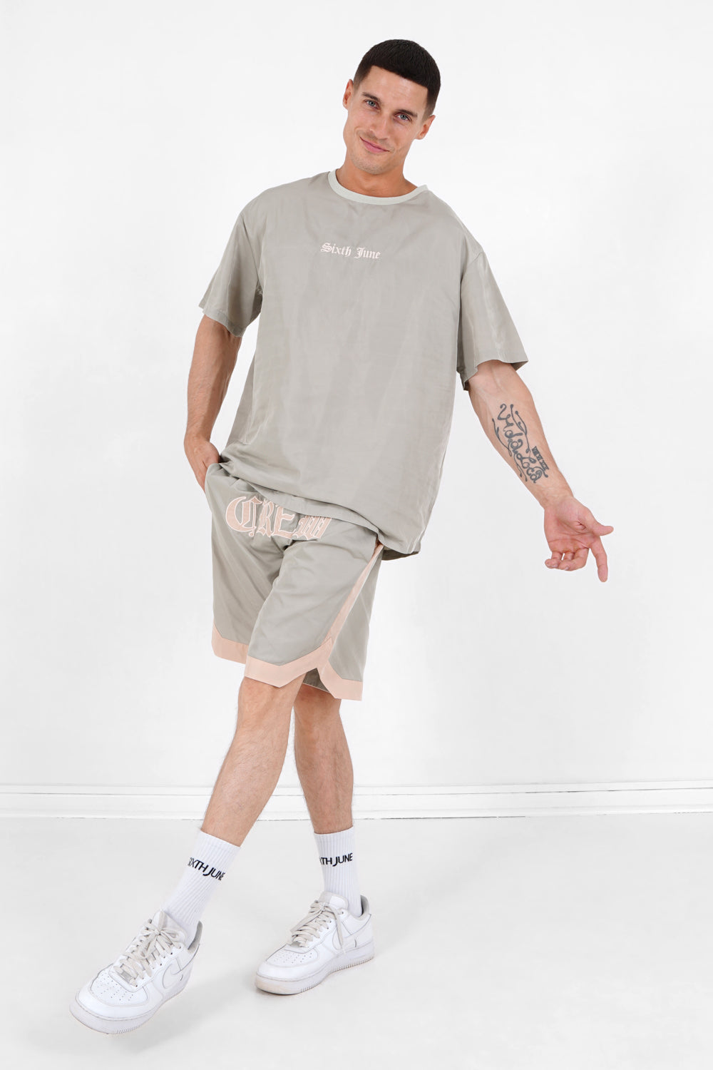 Sixth June - Short oversize gothique Vert clair