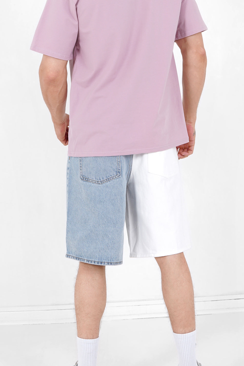 Sixth June - Short jean bicolore Bleu