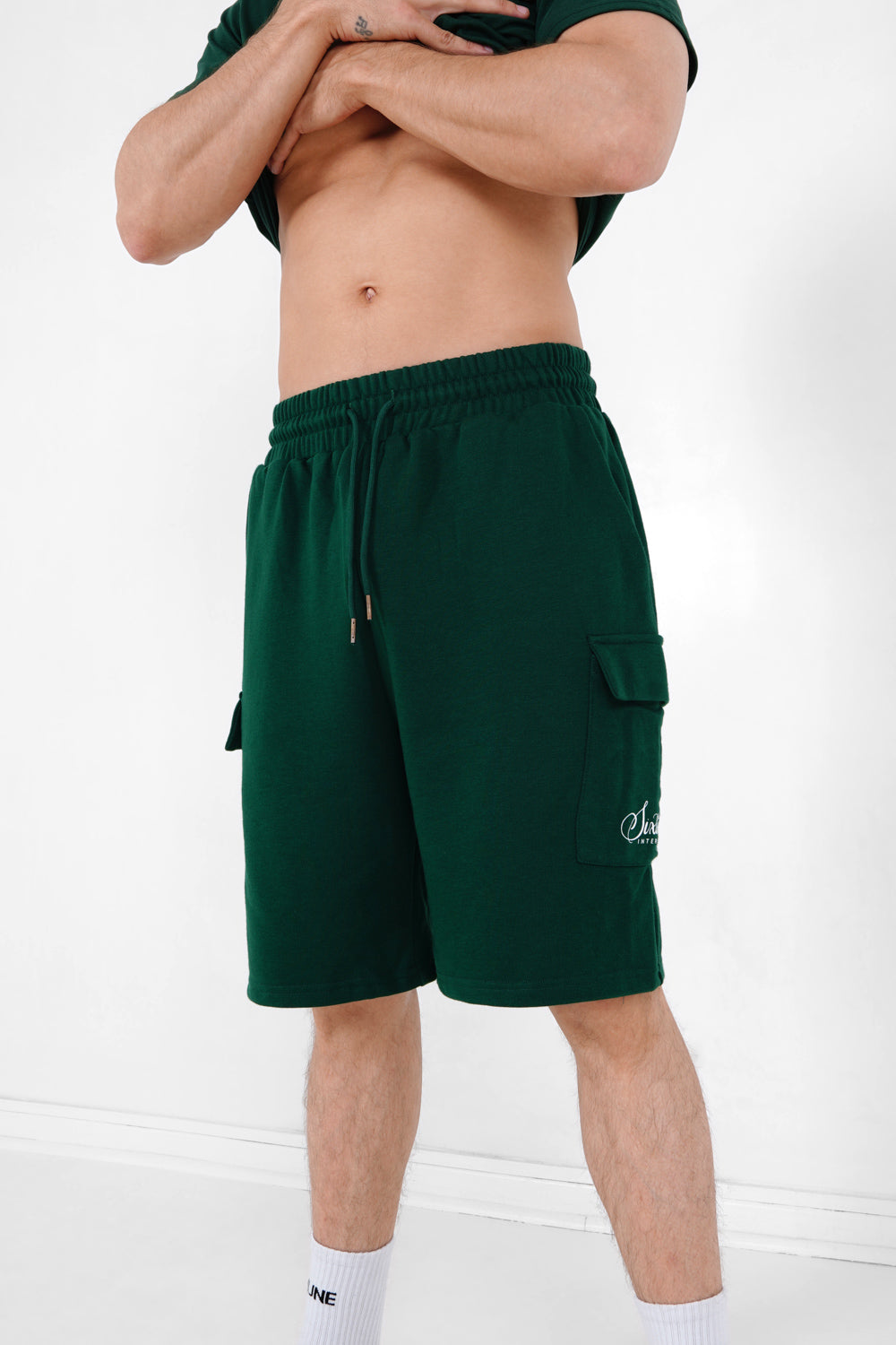 Sixth June - Short logo signature Vert foncé