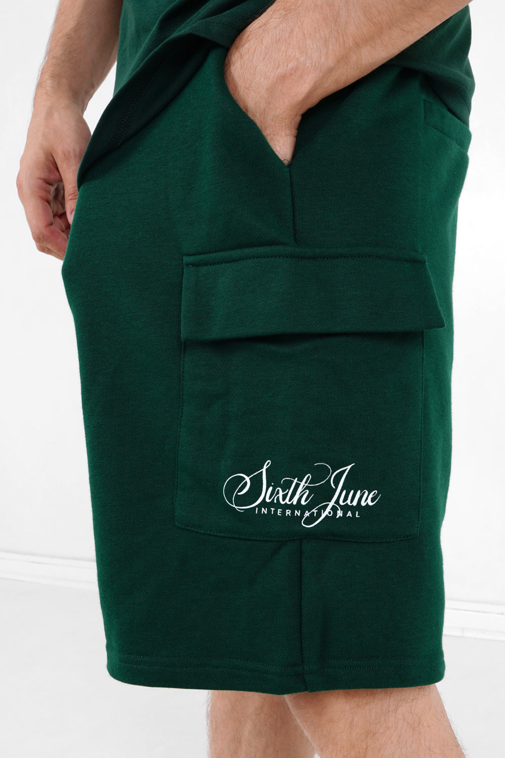 Sixth June - Short logo signature Vert foncé