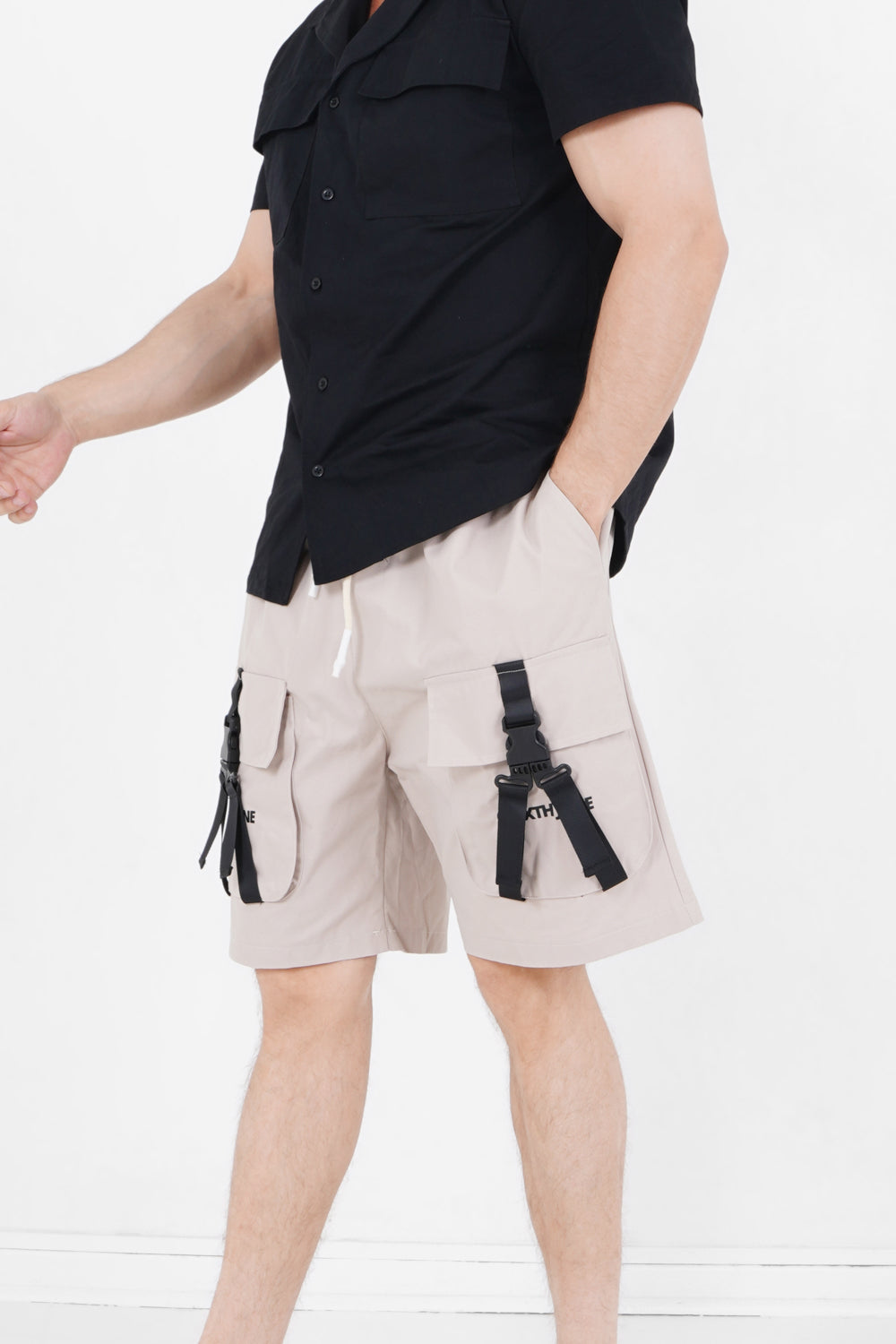 Sixth June - Short utilitaire sangles Beige