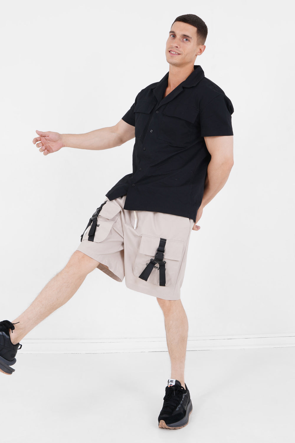 Sixth June - Short utilitaire sangles Beige