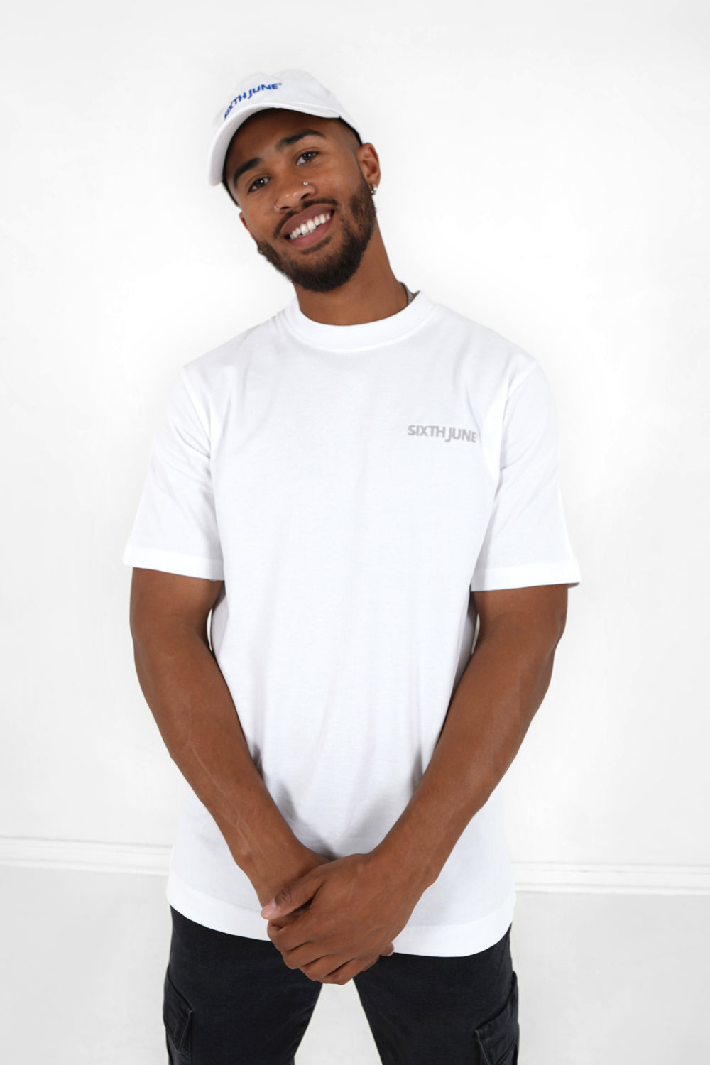 Sixth June - T-shirt logo brodé Blanc