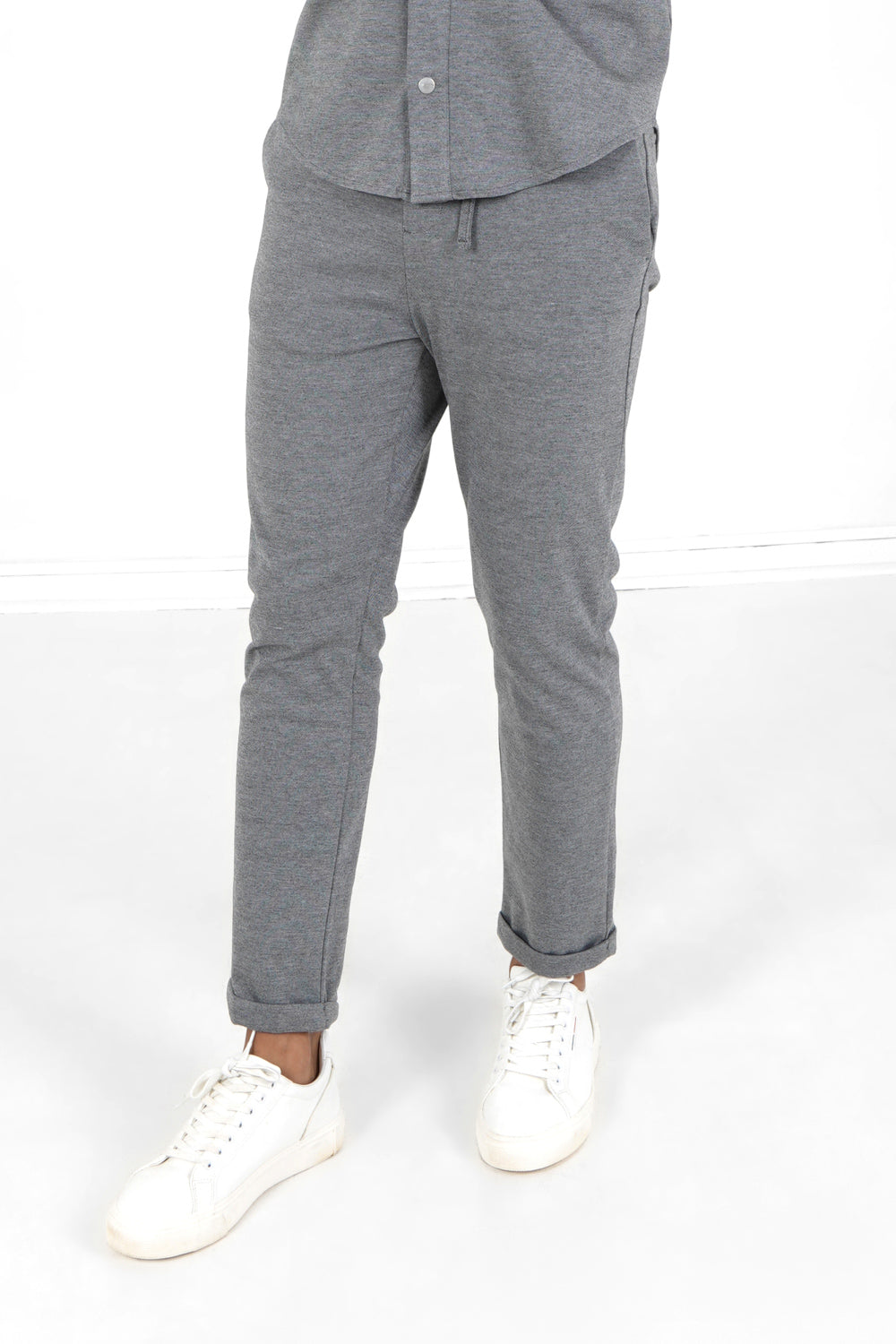 Sixth June - Pantalon droit revers Gris
