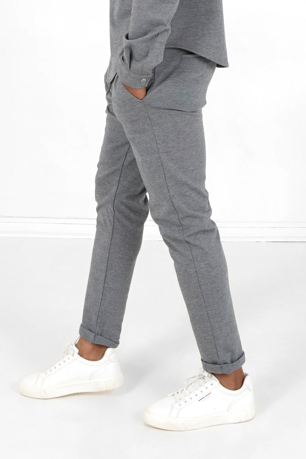Sixth June - Pantalon droit revers Gris